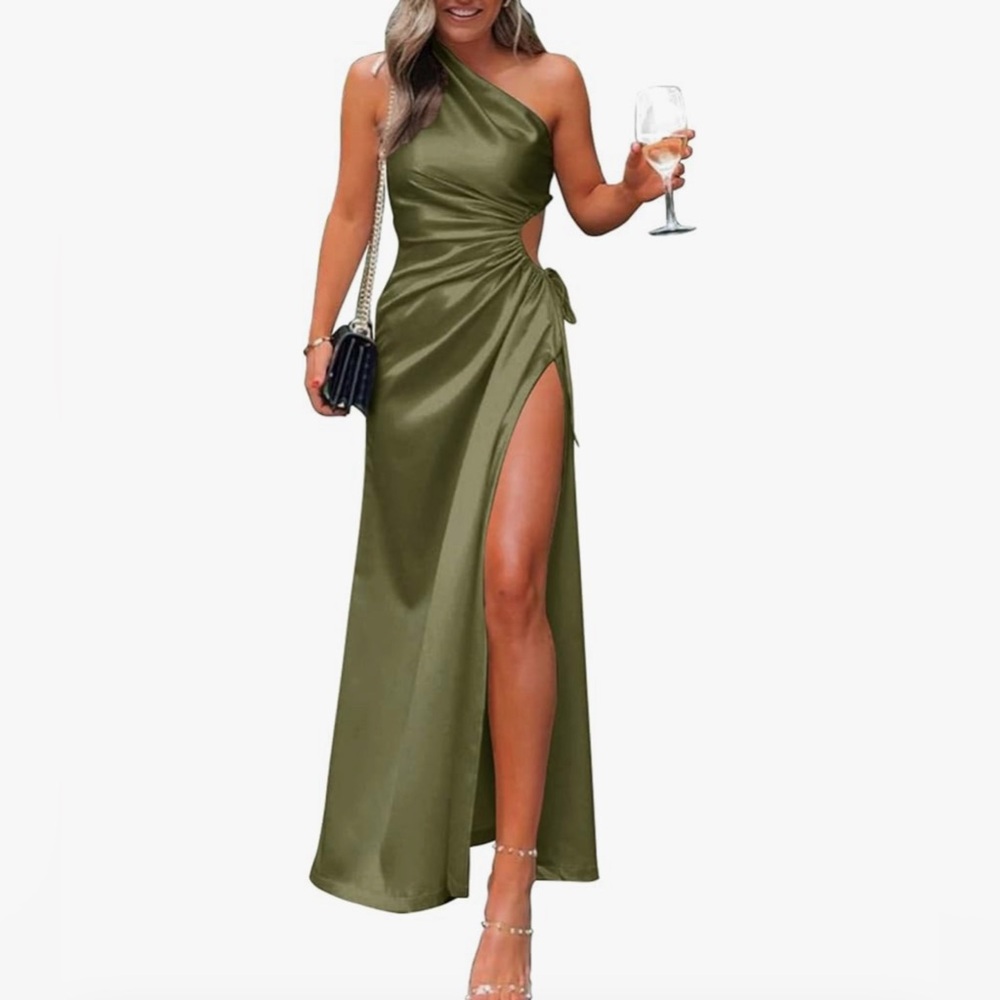 Wedding Guest Dress BLACK Satin